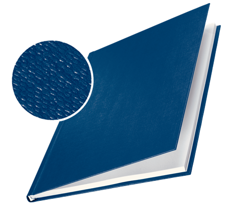 Hardcover Blau ohne Prägung 106-140 Seiten einseitiger druck
