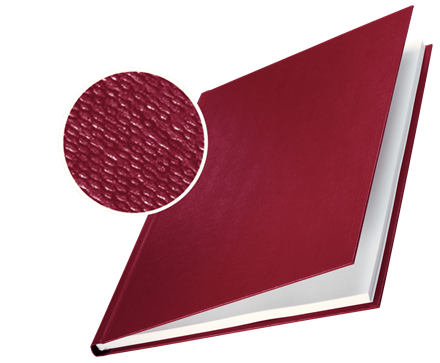 Hardcover Rot ohne Prägung 15-35 Seiten einseitiger druck